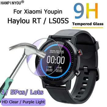 Для Xiaomi Youpin Haylou RT LS05S Смарт-Часы Прозрачный/Фиолетовый Свет 2.5 D Закаленное Стекло Пленка Для Защиты Экрана Guard