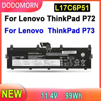 DODOMORN L17C6P51 L17M6P52 Аккумулятор Для Ноутбука Lenovo ThinkPad P72 P73 20MB Серии 20MC SB10K97636 SB10K97637 931QA100H 3ICP6/54