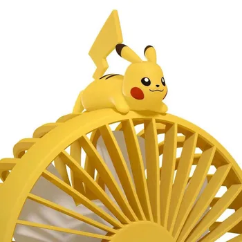Портативные вентиляторы Pokémon Pikachu Настольный вентилятор Kawaii Anime Роскошная USB-зарядка, длительное время автономной работы для студентов, подарки на открытом воздухе 4