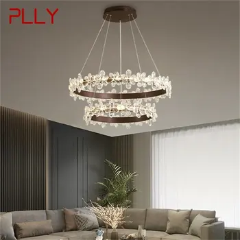 PLLY Nordic Подвесные Светильники Gold Modern Luxury Crystal LED Светильник Для Украшения Дома