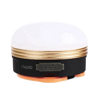 Светодиодный фонарь для кемпинга USB Перезаряжаемый аварийный фонарь с магнитной адсорбцией Подвесной светильник Водонепроницаемый фонарь для кемпинга