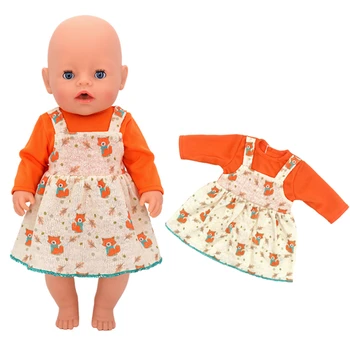 43 см Кукольная Одежда Платье 17-18 дюймов Кукла Милый Наряд Новый Ребенок Родился Аксессуары Nendoroid Одежда