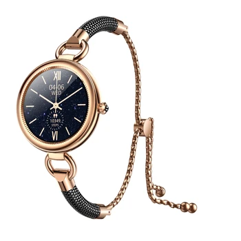 Женские умные часы с блестками, интеллектуальное уведомление, IP67, водонепроницаемый, с блестящими стразами, монитор сердечного ритма, умные часы