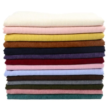 Вельветовая ткань для пошива рубашек и пальто, однотонная, 8 полос, нейлон и полиэстер по полметра, 0,5*150 см 2