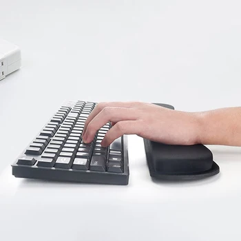 Клавиатура, подставка для запястий, подставка для запястий, Коврик для мыши, пена с эффектом памяти, сверхтонкое волокно для ПК, компьютерная игровая клавиатура, Поднятые руки на платформе