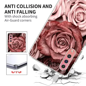 Чехол С принтом Розовой розы для Samsung Galaxy A10 A50 A50s A20 A30s A10s A20e A70 A70s A30 A20s A40, мягкий чехол для телефона из ТПУ 1