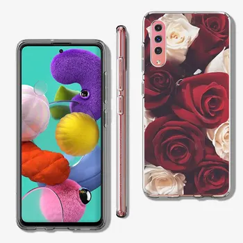 Чехол С принтом Розовой розы для Samsung Galaxy A10 A50 A50s A20 A30s A10s A20e A70 A70s A30 A20s A40, мягкий чехол для телефона из ТПУ 2