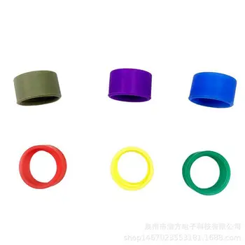 Цветные идентификационные полосы для раций, красочные идентификационные полосы для колец для раций, отличающие кольцо для антенны портативного радио