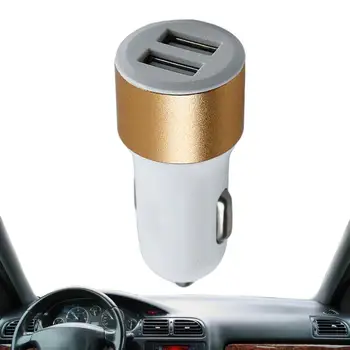 Двухпортовое автомобильное зарядное устройство 12-24 В, Маленький Универсальный автомобильный адаптер для зарядки, Удобное зарядное устройство для автомобильного телефона USB C, адаптер автомобильного зарядного устройства USB для