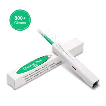 Инструмент для очистки оптоволокна FTTH LC/SC/FC/ ST One-Click Cleaner Pen 800 для очистки оптоволокна диаметром 1,25 мм и 2,5 мм