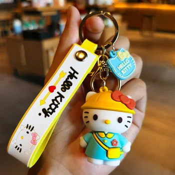 Мультяшный брелок Sanrio Pochacco Hello Kitty My Melody Kawaii Lover Кукла Украшения для рюкзака Подвеска Брелок для ключей Подарки для друзей 5