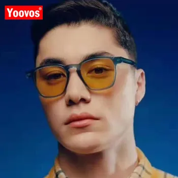 Квадратные солнцезащитные очки Yoovos Для женщин 2023, Винтажные женские солнцезащитные очки, Классический дизайн люксового бренда, зеркало в стиле ретро Oculos De Sol Gafas