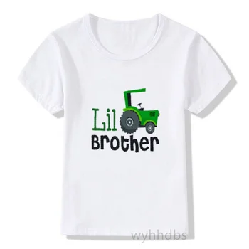 Футболка с принтом старшего брата и младшего брата для мальчиков 2021 года, детские футболки с автомобилями, подарочные футболки для мальчиков и девочек 3