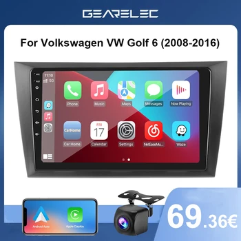 Автомагнитола Android 12 для Volkswagen VW Golf 6 2008-2016 Carplay Навигация GPS Радио Автомобильный мультимедийный плеер автомагнитола Стерео