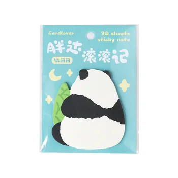 30 Листов / упаковка Panda Design Sticky Note Наклейка Для Студенческого Сообщения N Times Memo Pad Школьная Этикетка Для Скрапбукинга Канцелярские Принадлежности 4