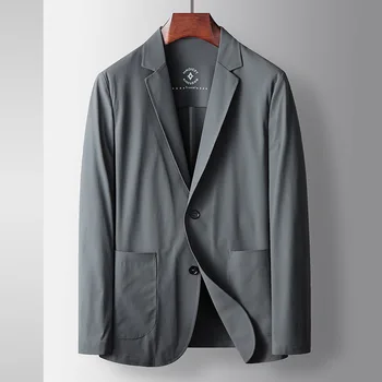 Z146-Костюм для отдыха Мужской деловой повседневный полосатый реактивный пиджак в полоску, куртка single West top