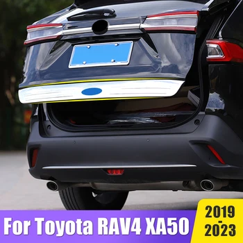 Накладка На Заднюю Дверь Багажника Автомобиля Из Нержавеющей Стали Для Toyota RAV4 XA50 2019 2020 2021 2022 2023 Аксессуары
