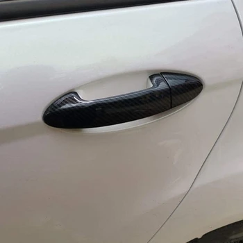 Наклейка на наружную дверную ручку автомобиля для Ford Fiesta 2009 2010 2011 2012 Аксессуары из углеродного волокна 2