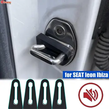 Шумоглушитель дверного замка автомобиля, амортизирующий буфер для SEAT leon Altea Ibiza Toledo Alhambra, Шумоизоляция салона, шумоизоляция от скрипа