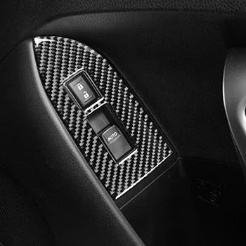 Для Subaru BRZ Для Toyota 86 2017-2019 Панель Управления Стеклоподъемником из Углеродного Волокна, Декоративная Крышка, Наклейка Для Украшения интерьера Автомобиля 2