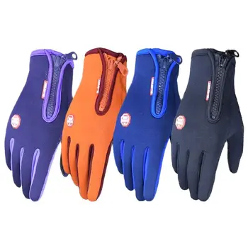 Зимние Теплые Флисовые перчатки с полными пальцами, водонепроницаемые, Ветрозащитные, велосипедные, спортивные, Беговые, Мотоциклетные, лыжные, с сенсорным экраном. 2