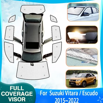 Анти-УФ Автомобильные Солнцезащитные Козырьки Для Suzuki Vitara Escudo LY 2015 ~ 2022 Автомобильные Окна Солнцезащитные Козырьки Для Окон Автоаксессуары