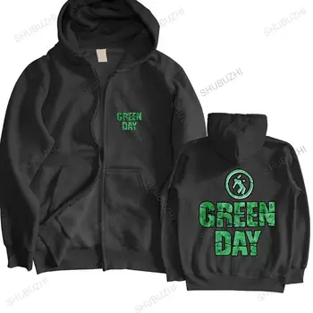 новоприбывшее пальто мужской брендовой толстовки Greenday - Новый винтажный зеленый пуловер с надписью осень-зима, толстовка с капюшоном