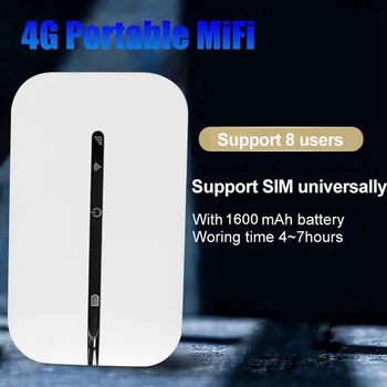 2X 4G Карманный Mifi Wifi Роутер 150 Мбит/с Wifi Модем Автомобильный Мобильный Wifi Беспроводная Точка Доступа Со Слотом Для Sim-Карты Портативный Wifi 3