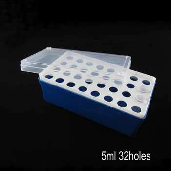 1шт пластиковые центробежные трубки коробка для хранения держатель коробка льда 32/50/72/96/100holes подходит для 0.2/0.5/1.5/5 мл центрифуги трубки 4
