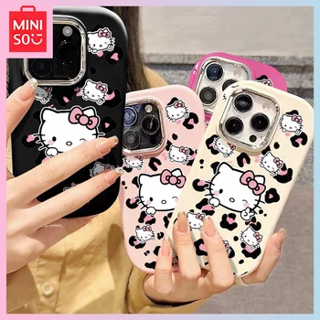 Miniso Sanrio Hello Kitty Аниме Каваи Iphone15Promax 14Plus Защита От Падения 13/12/11 Мягкий Чехол Для телефона Xr/xsmax Подарок На День Рождения Для девочек
