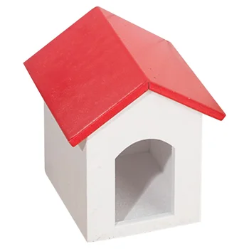 Украшение для питомника для щенков, маленький деревянный мини-домик для домашних животных, Миниатюрная деревянная модель питомника для собак