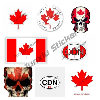 Канада Наклейки Карта Флага Канады Наклейка Канадский Флаг Канада Клен Автомобиль Авто Мотоцикл Наклейка с логотипом Индивидуальность ПВХ Водонепроницаемая наклейка