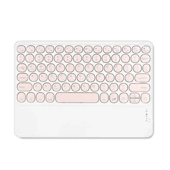 Игровая клавиатура, совместимая с Bluetooth, Беспроводная портативная клавиатура с тачпадом для портативного компьютера iPad Pro PC Gamer Keyboard