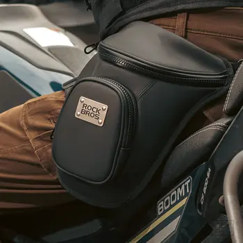 Поясная сумка ROCKBROS для мотоцикла, велосипеда, телефона, кошелька, водонепроницаемых леггинсов для бедер Унисекс, регулируемого ремня, поясной сумки 2
