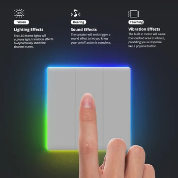 НОВЫЙ SONOFF TX Ultimate T5 Smart Wall Switch Wifi LED Light Edge eWeLink Пульт Дистанционного Управления Через Alexa Google Yandex Alice Smartthings 1