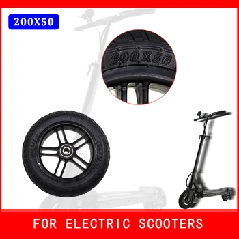 Сплошная шина 200x50 с пластиковой ступицей для электрического скутера, 8-дюймовое колесо, взрывозащищенные Детали бескамерных шин с защитой от проколов
