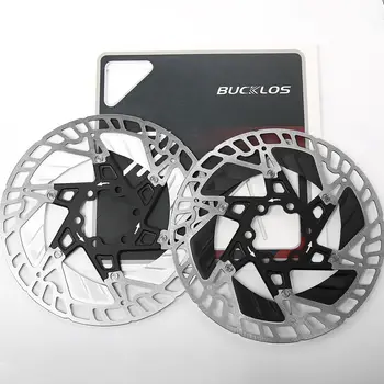 Велосипедный тормозной ротор BUCKLOS 160 мм MTB велосипедный плавающий ротор Тепловыделяющий дисковый тормозной ротор из алюминиевого сплава Аксессуары для велоспорта