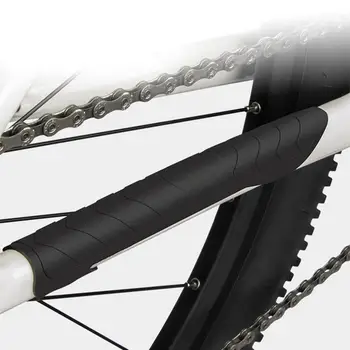 Протектор велосипедной цепи Прочная устойчивая к царапинам силиконовая наклейка Защита рамы велосипедной цепи для велосипедов BMX для горных дорог 0