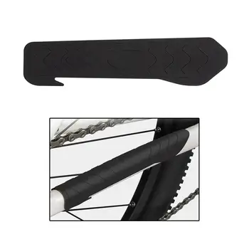 Протектор велосипедной цепи Прочная устойчивая к царапинам силиконовая наклейка Защита рамы велосипедной цепи для велосипедов BMX для горных дорог 4