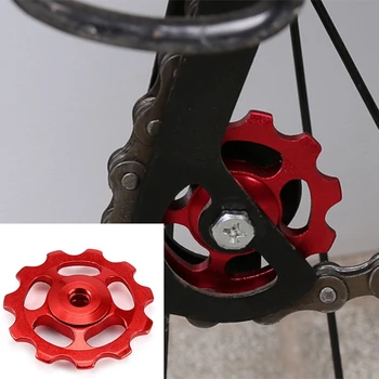 1 комплект 11-тонных велосипедных колес из сверхлегкого алюминиевого сплава с наружным подшипником, шкивы заднего переключателя, велосипедные детали-красный