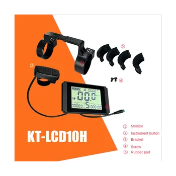 KT-LCD10H Дисплей Ebike Meter с 5-контактным Водонепроницаемым Штекером 24V/36V/48V для KT Controller Kit Ebike Parts 4