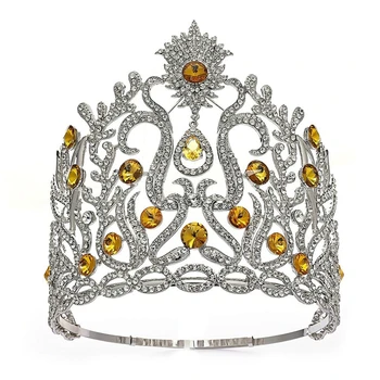 Свадебные аксессуары для волос, роскошная свадебная корона, корона для конкурса красоты для женщин, бесплатная доставка