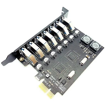 2X USB 3.0 PCI Express Адаптер PCI E На 7 Портов USB 3 Адаптер Расширения Карты USB3 Pcie PCI-E X1 Контроллер Конвертер