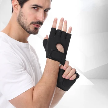 Амортизирующие Дышащие спортивные перчатки на полпальца для взрослых, перчатки для занятий фитнесом, перчатки для поднятия тяжестей, перчатки для велоспорта на открытом воздухе