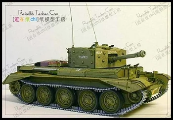 Танк Cromwell Patrol 3D бумажная модель своими руками