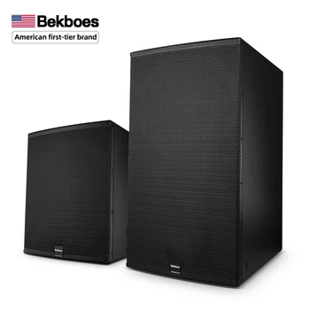 Профессиональные 15-дюймовые 18-дюймовые dj-сабвуферы Bekboes серии X мощностью 1200 Вт с большим басом и динамиками