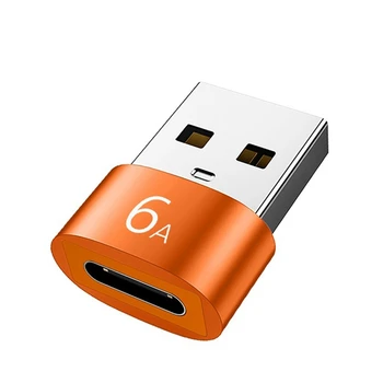 6A Type C К USB 3.0 OTG Адаптер USB C Женский К USB Мужской Конвертер Для Samsung Xiaomi Huawei 0