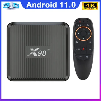 X98Q Amlogic S905W2 TV Box Android11.0 AV1 Wifi 5G HDR10 + 4K Youtube Google Play Smart телеприставка Медиаплеер Глобальная версия