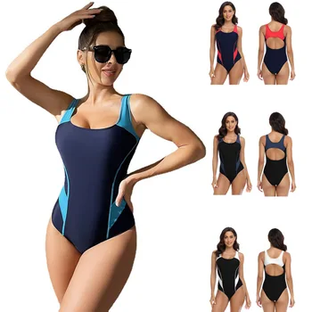 Летние женские купальники без рукавов с открытой спиной, защита от сыпи, цельный костюм для серфинга, бикини, гидрокостюм, подводное плавание, дайвинг, виндсерфинг, купальники 0